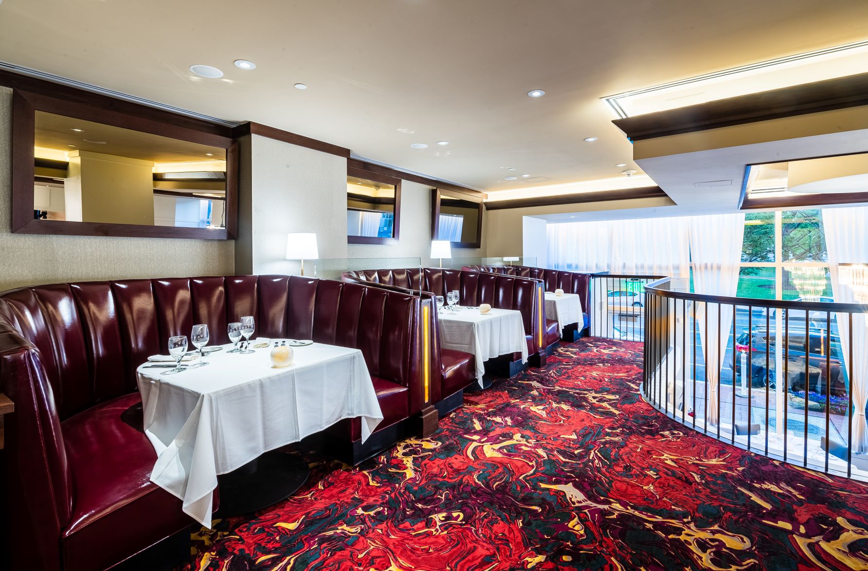 view of Mezzanine floor booths in Washington DC