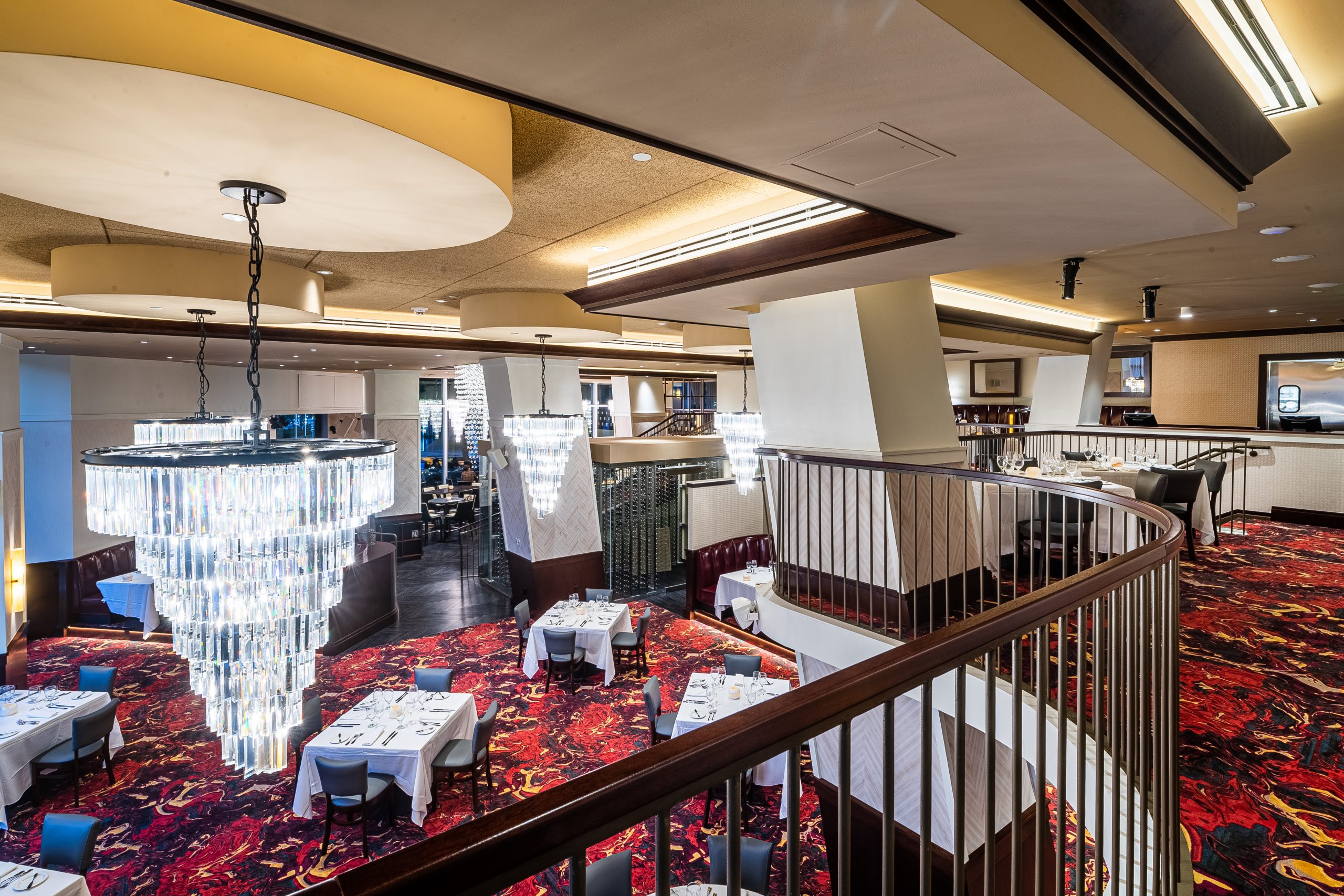 picture of Washington, D.C. main dining room from the Mezzanie level