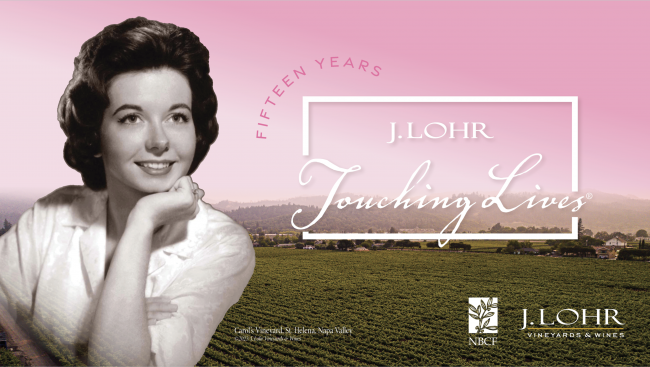 J. Lohr Touching Lives fifteen years logo 