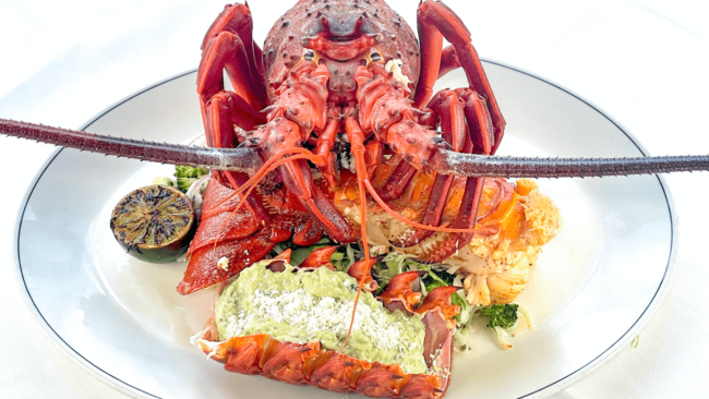 picture of the Santa Barbara spiny lobster composed dish