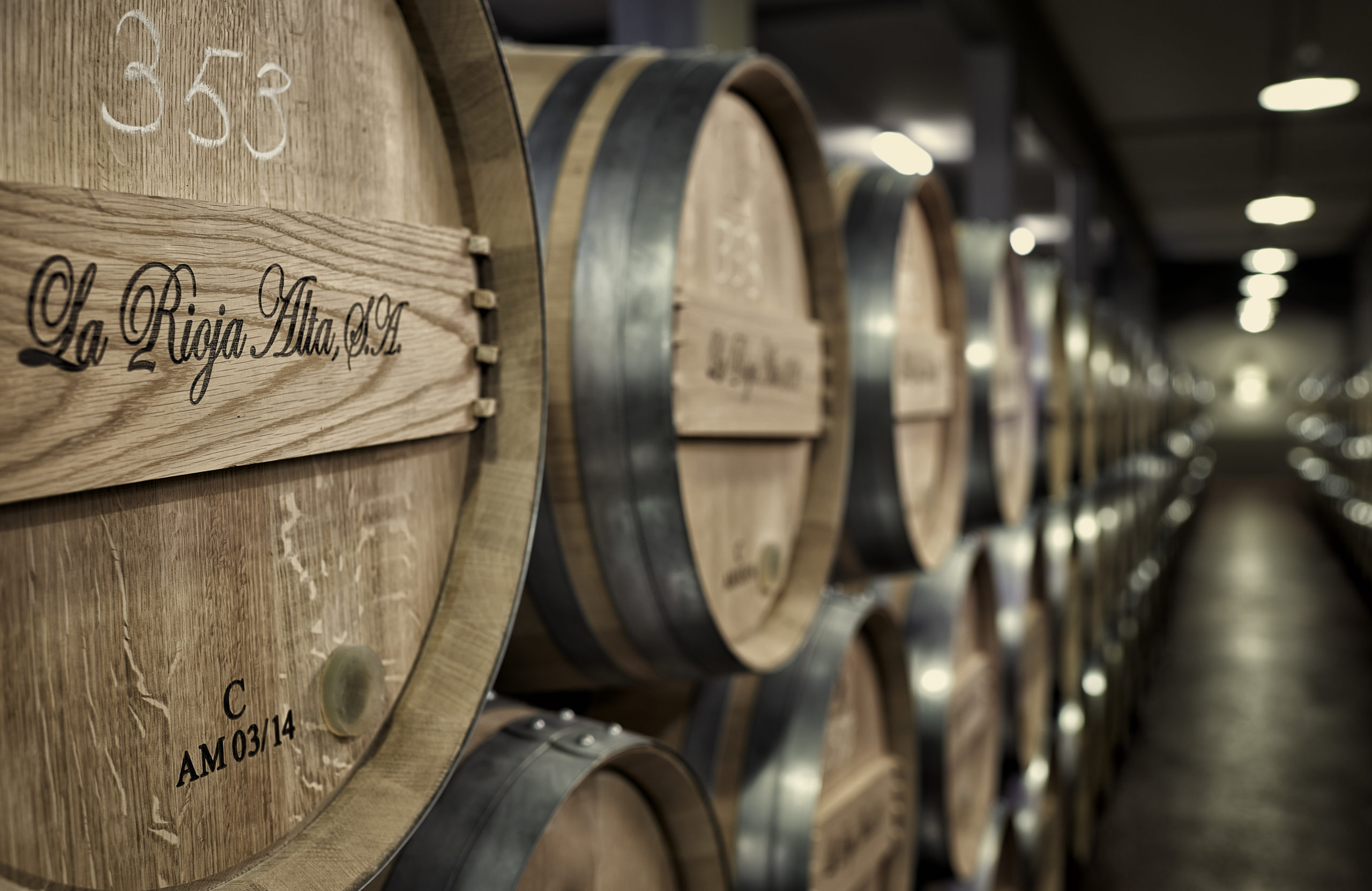picture of La Rioja Alta, S.A. wine barrels