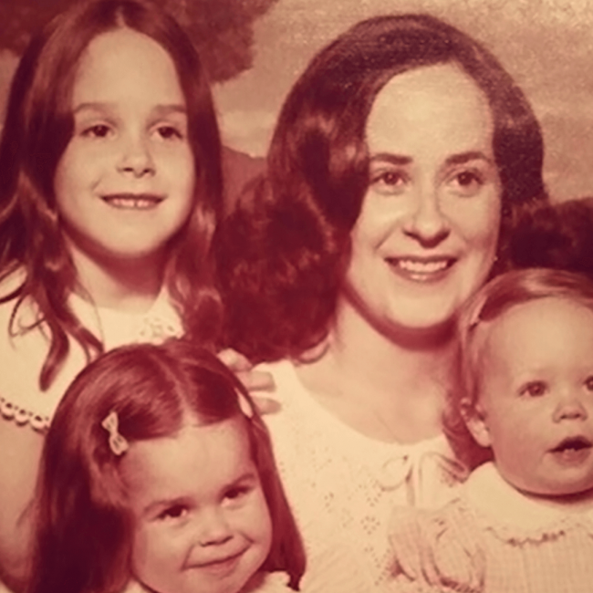 photo of Misty with her Mom and sisters when they were little