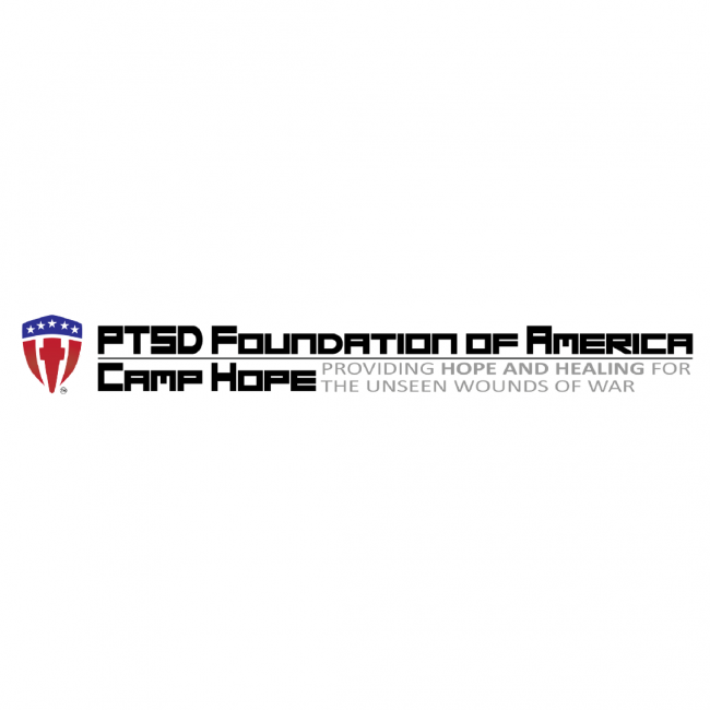 PTSD Foundation of America Camp Hope Providing hope and healing for the unseen wounds of war logo