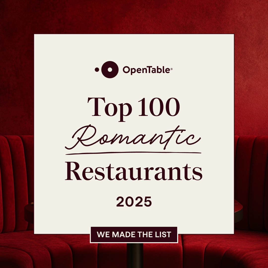 OpenTable Top 100 Romantic Restaurants 2025. We made the list image