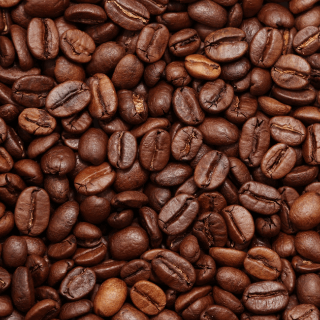 close up image of roasted coffee beans