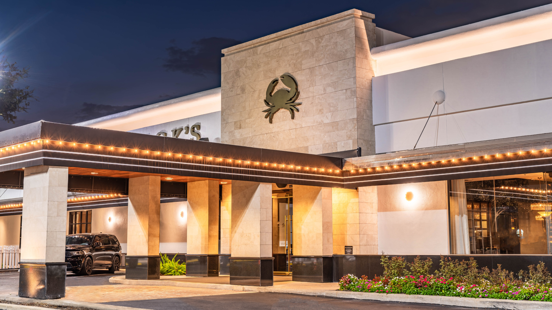 Truluck's Galleria exterior at 5350 Westheimer Road in Houston, the original Truluck's location and 15 minutes from NRG Stadium for 2026 FIFA World Cup match-day dining
